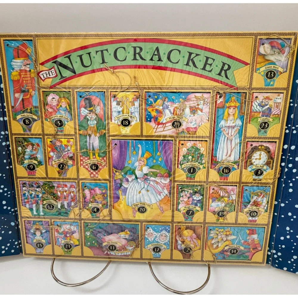 1993 Nutcracker Story Book Set Advent Calendar 24 Ornament Books Complete VTG